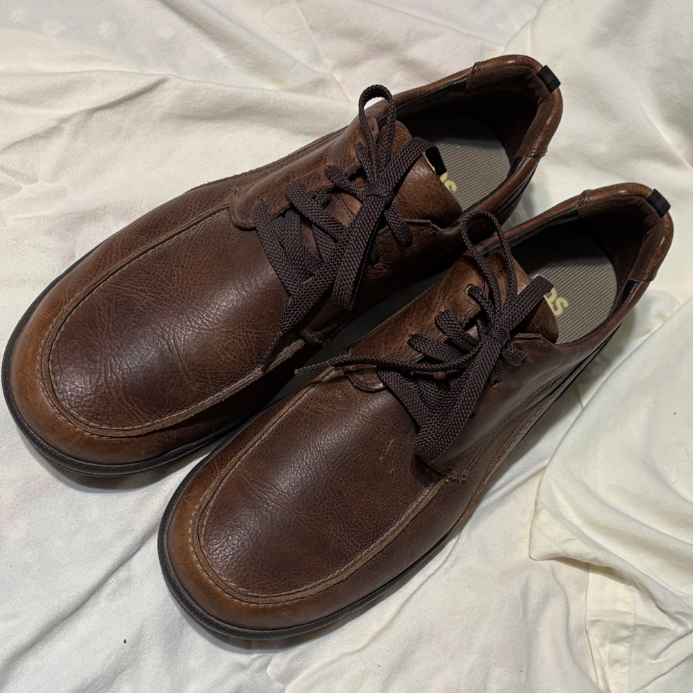 SAS Men's Dark Brown Leather Oxfords Size 12.5 - Picture 3 of 8